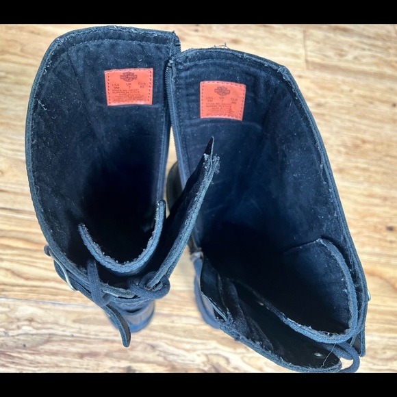 Ladies, Harley-Davidson Women's Alexa Back Lace Leather Motorcycle Boots D85167 - Picture 6 of 7